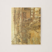 Vincent van Gogh - Carpenter's Yard and Wäsche Puzzle (Vertikal)