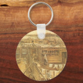 Vincent van Gogh - Carpenter's Yard and Wäsche Schlüsselanhänger (Vorderseite)