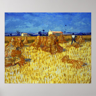 Vincent van Gogh Corn Harvest in der Provence Poster