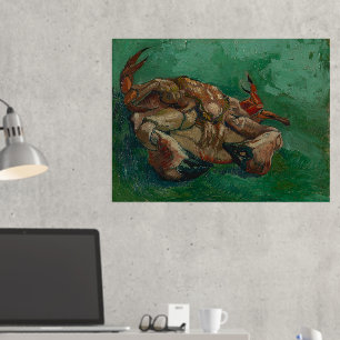 Vincent Van Gogh, Crab auf der Rückseite Foliendrucke