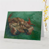 Vincent Van Gogh, Crab auf der Rückseite Karte (Gelbe Blume)