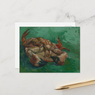 Vincent Van Gogh, Crab auf der Rückseite Postkarte