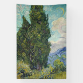 Vincent van Gogh - Cypresses Banner (Vertikal)