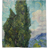 Vincent van Gogh - Cypresses Duschvorhang (Vorderseite)