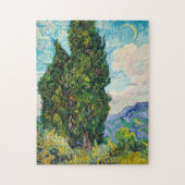 Vincent Van Gogh Cypresses Fine Art Art Puzzle (Vertikal)