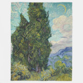 Vincent van Gogh - Cypresses Fleecedecke (Vorderseite)