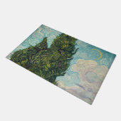 Vincent van Gogh - Cypresses Fußmatte (Schrägansicht)