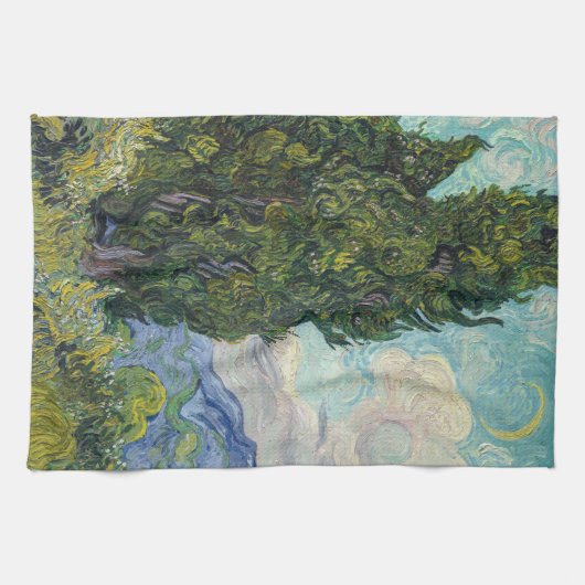 Vincent van Gogh - Cypresses Geschirrtuch (Horizontal)