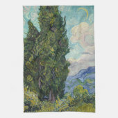 Vincent van Gogh - Cypresses Geschirrtuch (Vertikal)