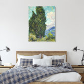 Vincent van Gogh - Cypresses Leinwanddruck (Insitu (Schlafzimmer))