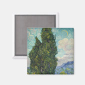 Vincent van Gogh - Cypresses Magnet (Vorderseite/Rückseite)