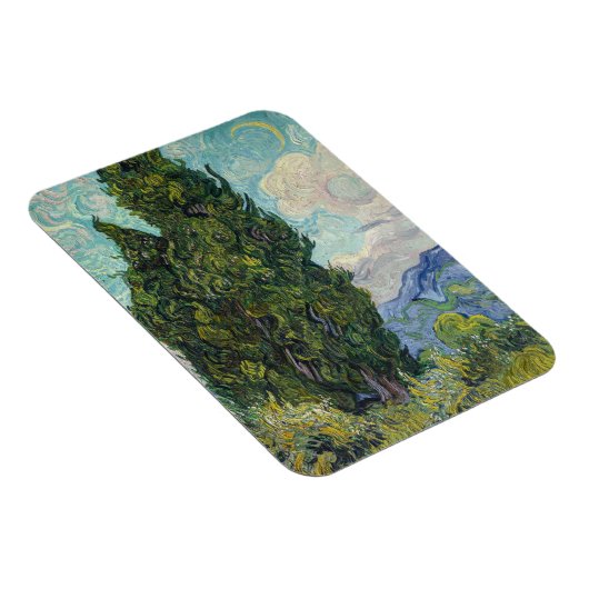 Vincent van Gogh - Cypresses Magnet (Rechte Seite)