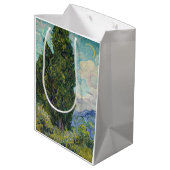 Vincent van Gogh - Cypresses Mittlere Geschenktüte (Rückseite Schrägansicht)