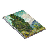 Vincent Van Gogh Cypresses Monogram Impressionist Notizblock (Rechte Seite)