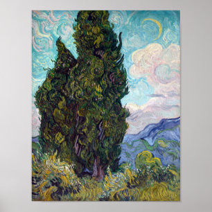 Vincent van Gogh Cypresses Poster