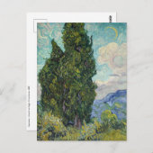 Vincent van Gogh - Cypresses Postkarte (Vorne/Hinten)