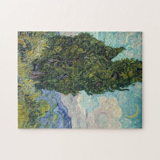 Vincent van Gogh - Cypresses Puzzle (Horizontal)