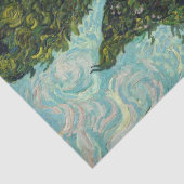 Vincent van Gogh - Cypresses Seidenpapier (Detail)