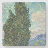 Vincent van Gogh - Cypresses Steinuntersetzer (Vorderseite)