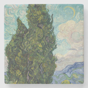 Vincent van Gogh - Cypresses Steinuntersetzer