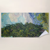Vincent van Gogh - Cypresses Strandtuch (Vorderseite)