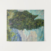 Vincent van Gogh - Cypresses Wandteppich (Vorderseite (Horizontal))