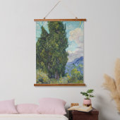 Vincent van Gogh - Cypresses Wandteppich Mit Holzrahmen (Schlafzimmer)