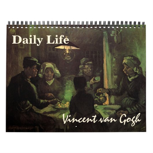 Vincent van Gogh Daily Life, Post-Impressionismus Kalender (Titelbild)