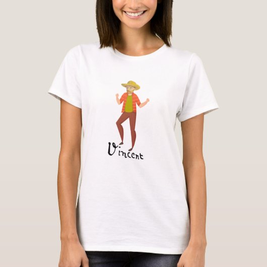 Vincent Van Gogh Dancing T-Shirt (Vorderseite)