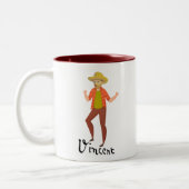 Vincent Van Gogh Dancing Zweifarbige Tasse (Links)