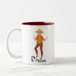 Vincent Van Gogh Dancing Zweifarbige Tasse