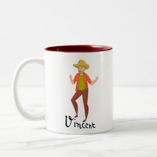 Vincent Van Gogh Dancing Zweifarbige Tasse