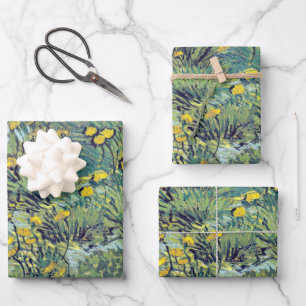 Vincent van Gogh Dandelion Poster Geschenkpapier Set