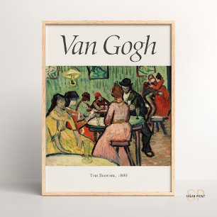 Vincent van Gogh Das Bordell Kunstprint Vintage Poster
