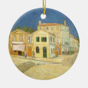 Vincent van Gogh - Das gelbe Haus (Die Straße) Keramik Ornament