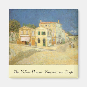Vincent van Gogh - Das gelbe Haus (Die Straße) Magnet