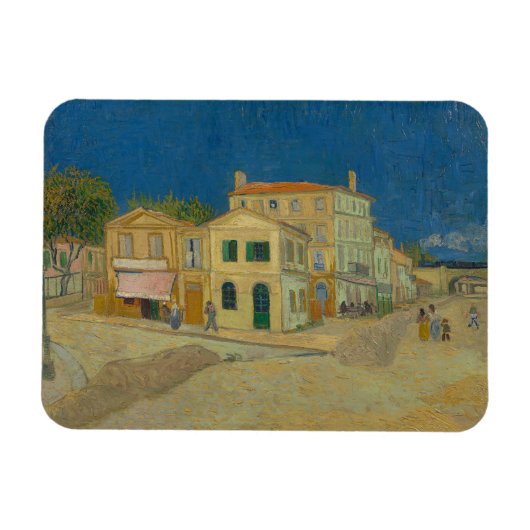 Vincent Van Gogh, das gelbe Haus, die Straße Magnet (Horizontal)