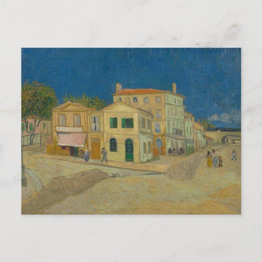 Vincent Van Gogh, das gelbe Haus, die Straße Postkarte (Vorderseite)