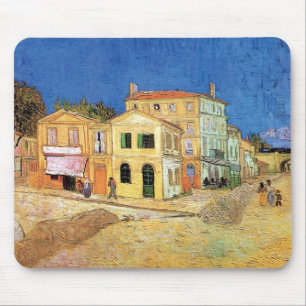 Vincent Van Gogh - Das Gelbe Haus - Kunstwerk Mousepad