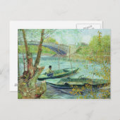 Vincent van Gogh |, das im Früjahr fischt Postkarte (Vorne/Hinten)