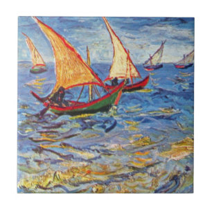 Vincent Van Gogh - Das Meer auf den Saintes-Maries Fliese
