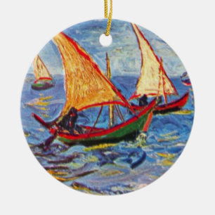 Vincent Van Gogh - Das Meer auf den Saintes-Maries Keramikornament