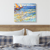 Vincent Van Gogh - Das Meer auf den Saintes-Maries Leinwanddruck (Insitu (Schlafzimmer))