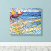 Vincent Van Gogh - Das Meer auf den Saintes-Maries Leinwanddruck (Insitu (Holzboden))
