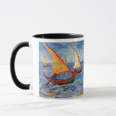 Vincent Van Gogh - Das Meer auf den Saintes-Maries Tasse (Links)