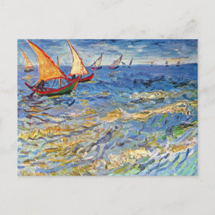 Vincent Van Gogh - Das Meer bei Saintes Maries Postkarte