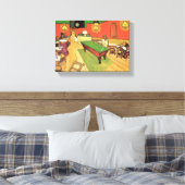 Vincent Van Gogh - Das Nachtcafé in Arles Leinwanddruck (Insitu (Schlafzimmer))