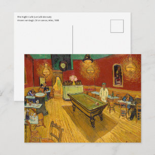 Vincent van Gogh - Das Nachtcafé Postkarte