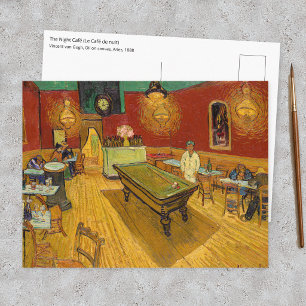 Vincent van Gogh - Das Nachtcafé Postkarte