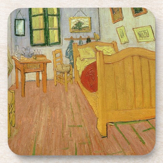 Vincent van Gogh | das Schlafzimmer, 1888 Untersetzer (Vorderseite)